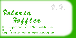 valeria hoffler business card